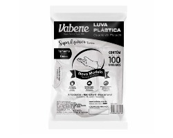 LUVA PLAST C/100UN VABENE