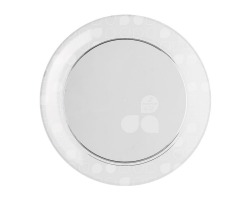 PRATO RED 21CM CRISTAL C/10 STRAWPLAST