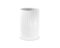 VASO DECORATIVO CANELADO - BRANCO TASIL