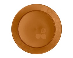 PRATO REDONDO 21CM DOURADO C/10 STRAWPLAST