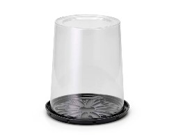 EMB. PLAST. OUTRAS G 55CT TORTA ALTA GOURMET PRETA PET GALVANOTEK