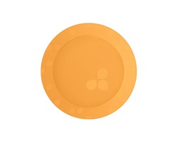 PRATO REDONDO 15CM LARANJA CANDY C/10 STRAWPLAST