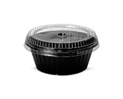 EMB. PLAST. OUTROS G 232 FORMA DE PUDIM PRETA CPET GALVANOTEK