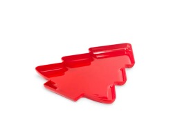 BANDEJA DECORATIVA PINHEIRO 22X17CM-  VERMELHO TASIL