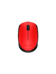 Mouse Logitech Sem fio RC Nano M170 Vermelho