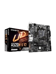 Placa Mãe AM4 Gigabyte A520m K V2 DDR4 Micro Atx