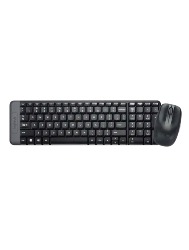 Teclado e Mouse Logitech Sem Fio MK220 Preto