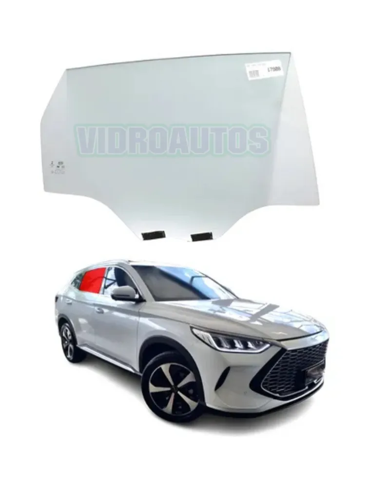Vidro de Porta Traseiro Direito BYD Song Plus 2023 a 2025