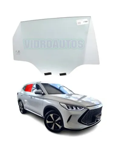 Vidro de Porta Traseiro Direito BYD Song Plus 2023 a 2025