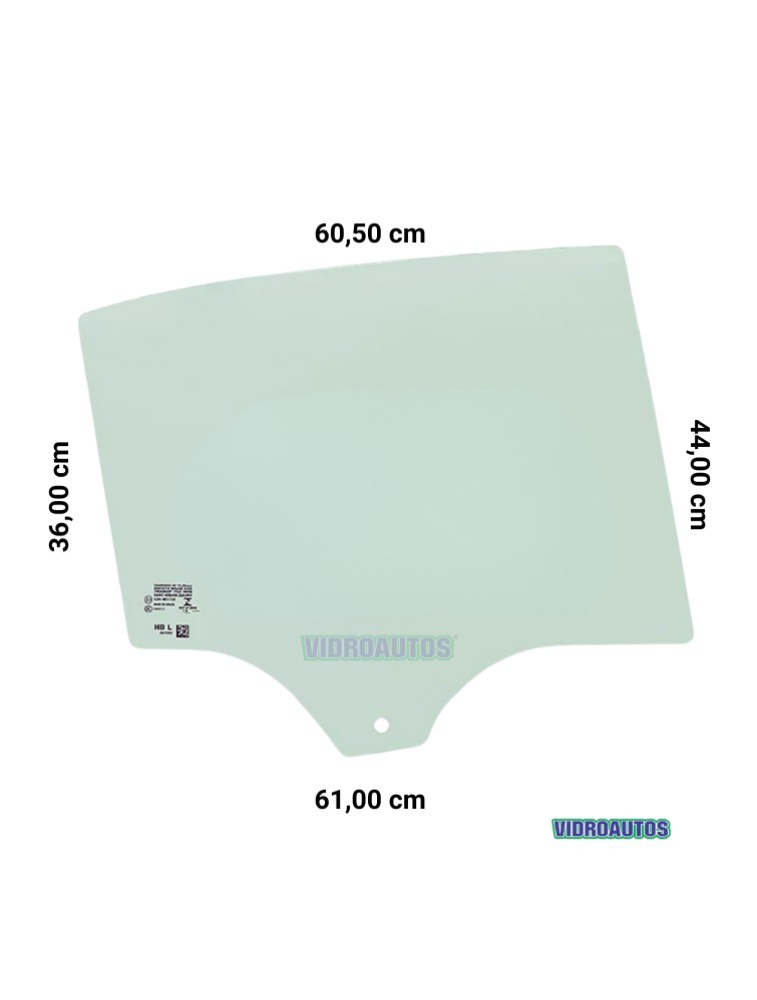 Vidro Porta Traseiro lado Direito Onix hatch 2020 a 2025
