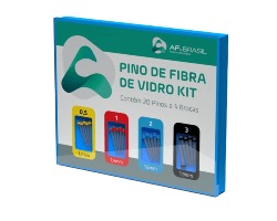 Pino de Fibra de Vidro C/5 Pinos + 1 Broca - AAF do Brasil