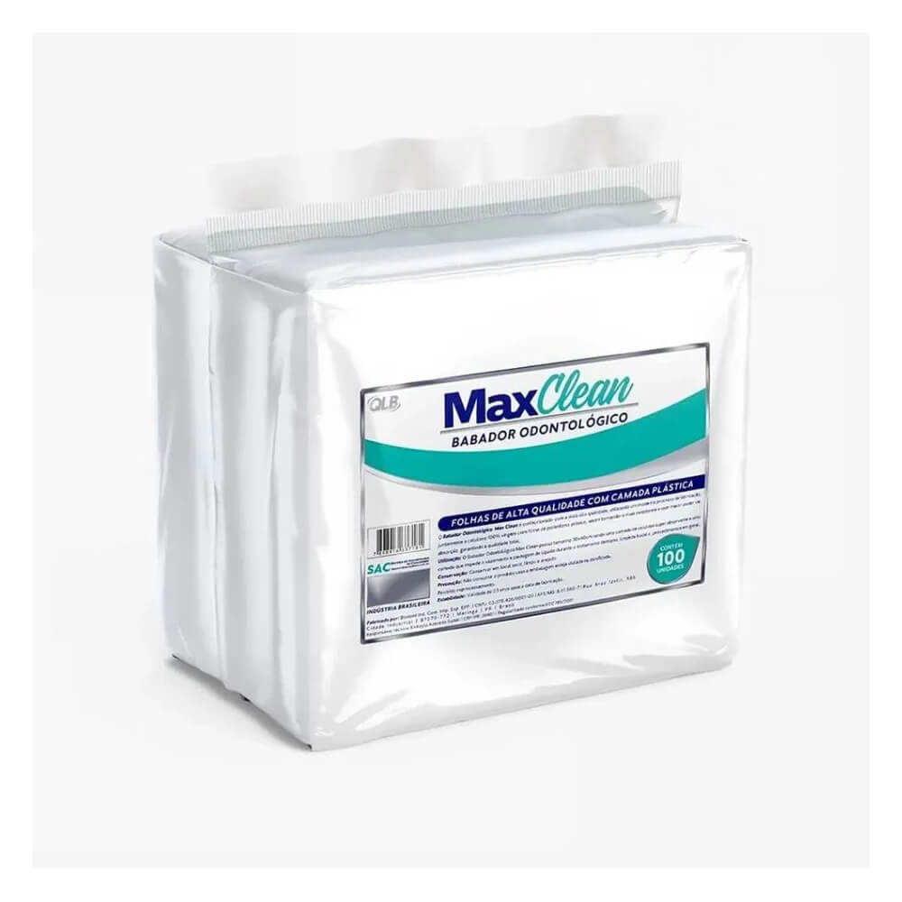 Babador Odonto Branco C/100 un - MaxClean