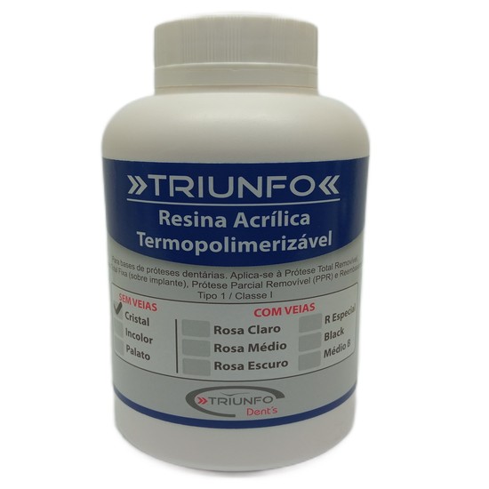 Resina Acrílica Termo Incolor 1KG - Triunfo