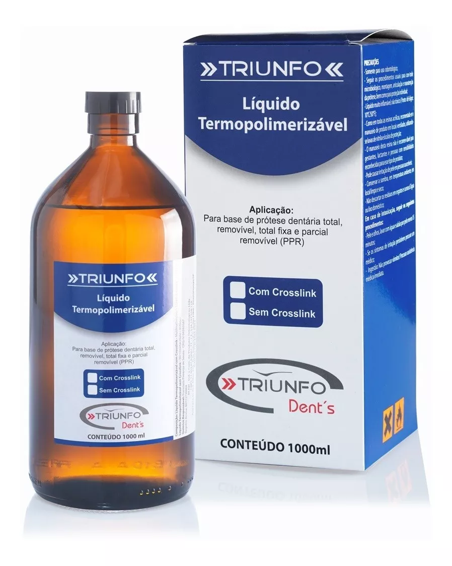 Resina Acrílica Líquida Termo C/ Cross 1L - Triunfo
