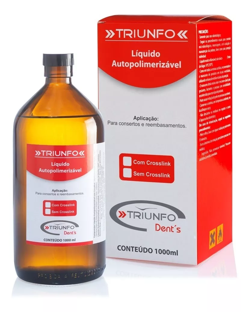Resina Acrílica Líquido Auto C/ Cross 1L - Triunfo