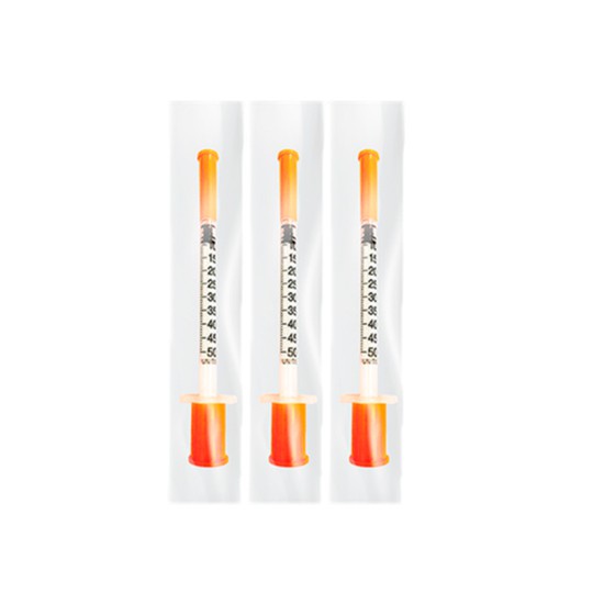 Seringa Insulina Desc 0,5ml C/AG 6 X 0,25mm C.U C/10un