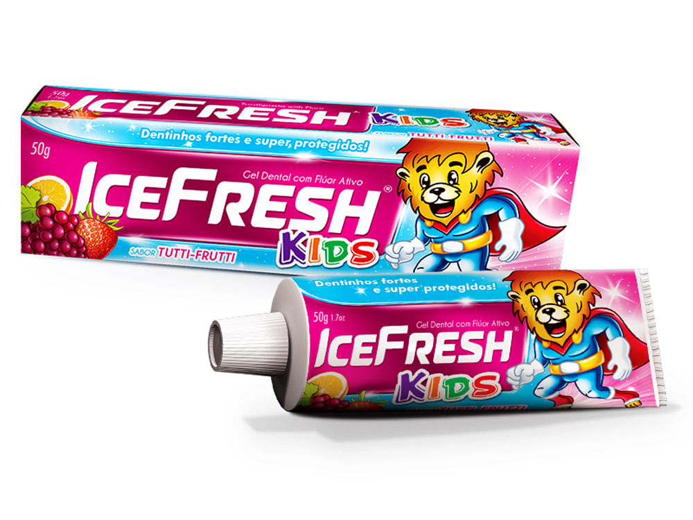 Creme Dental Infantil 50g Icefresh 1100PPM - IceFresh