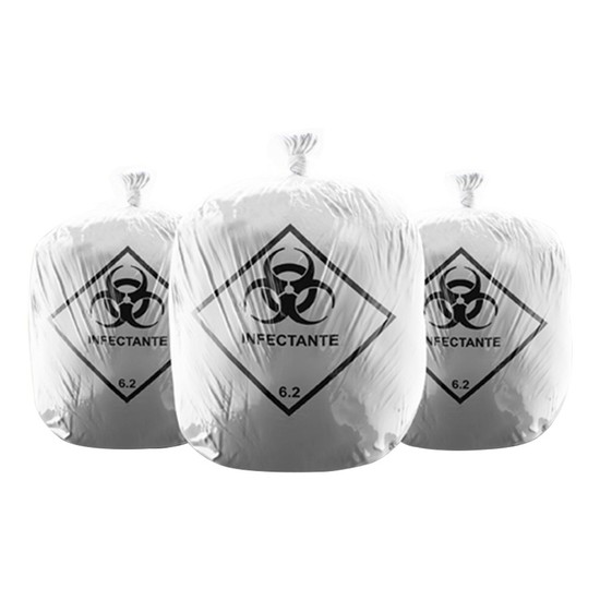 Saco P/ Lixo Hospitalar 30L C/ 100 Un