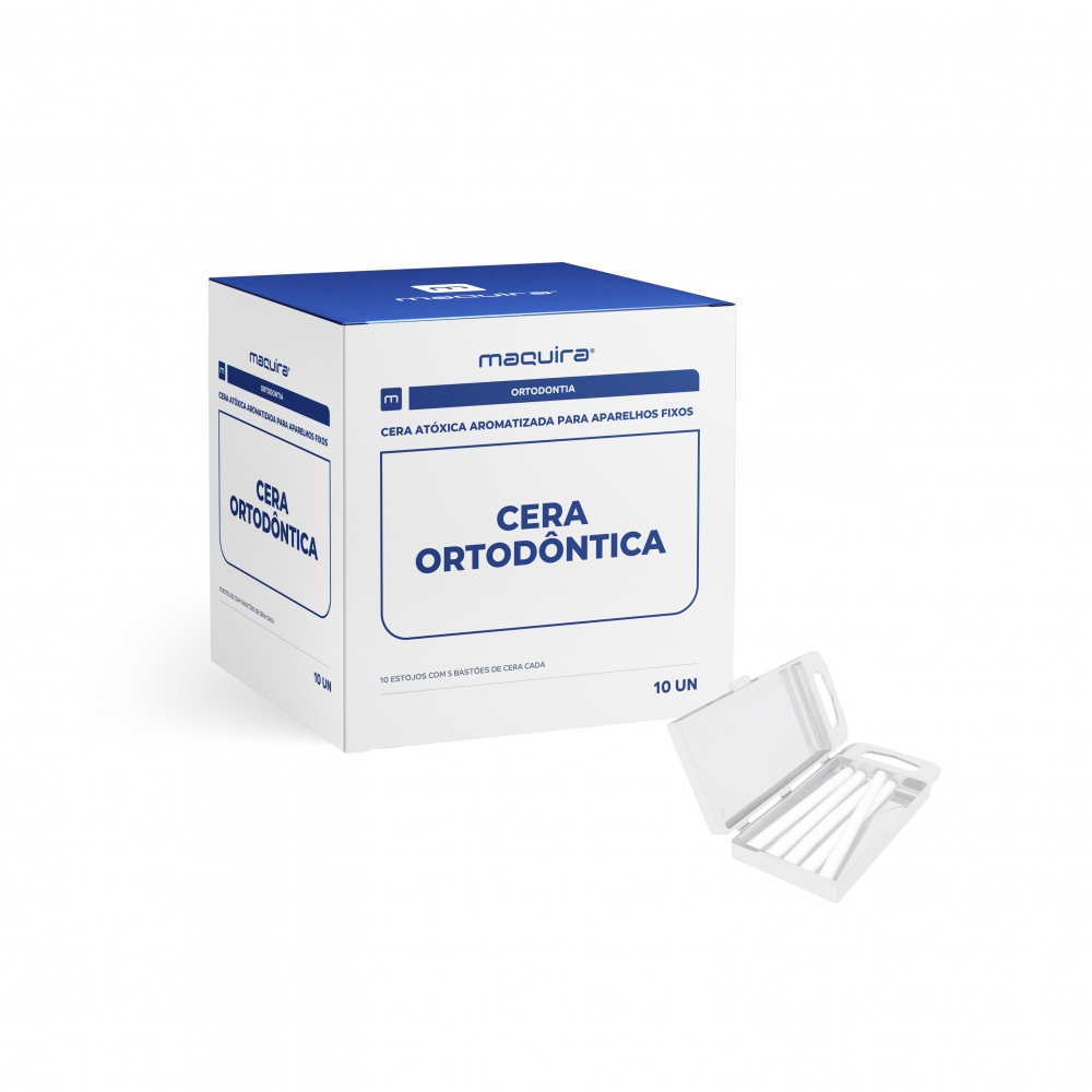 Cera Ortodôntica Aromatizada Branca C/10 Und - Maquira