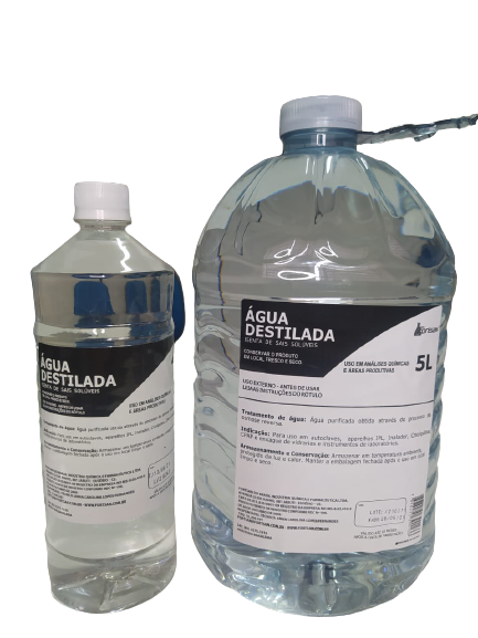 Água Destilada 05L - FORTSAN