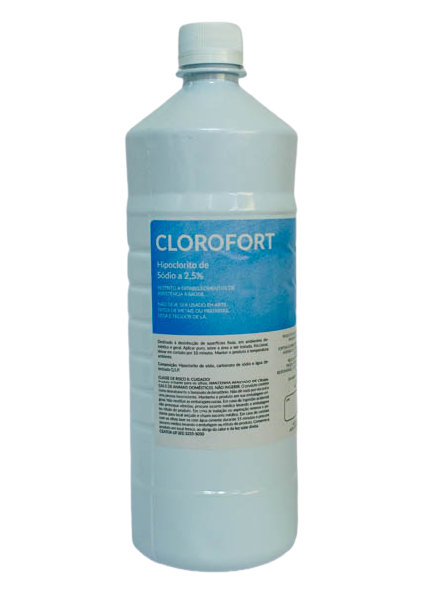 Hipoclorito de Sódio 2,5% 1L - Fortsan