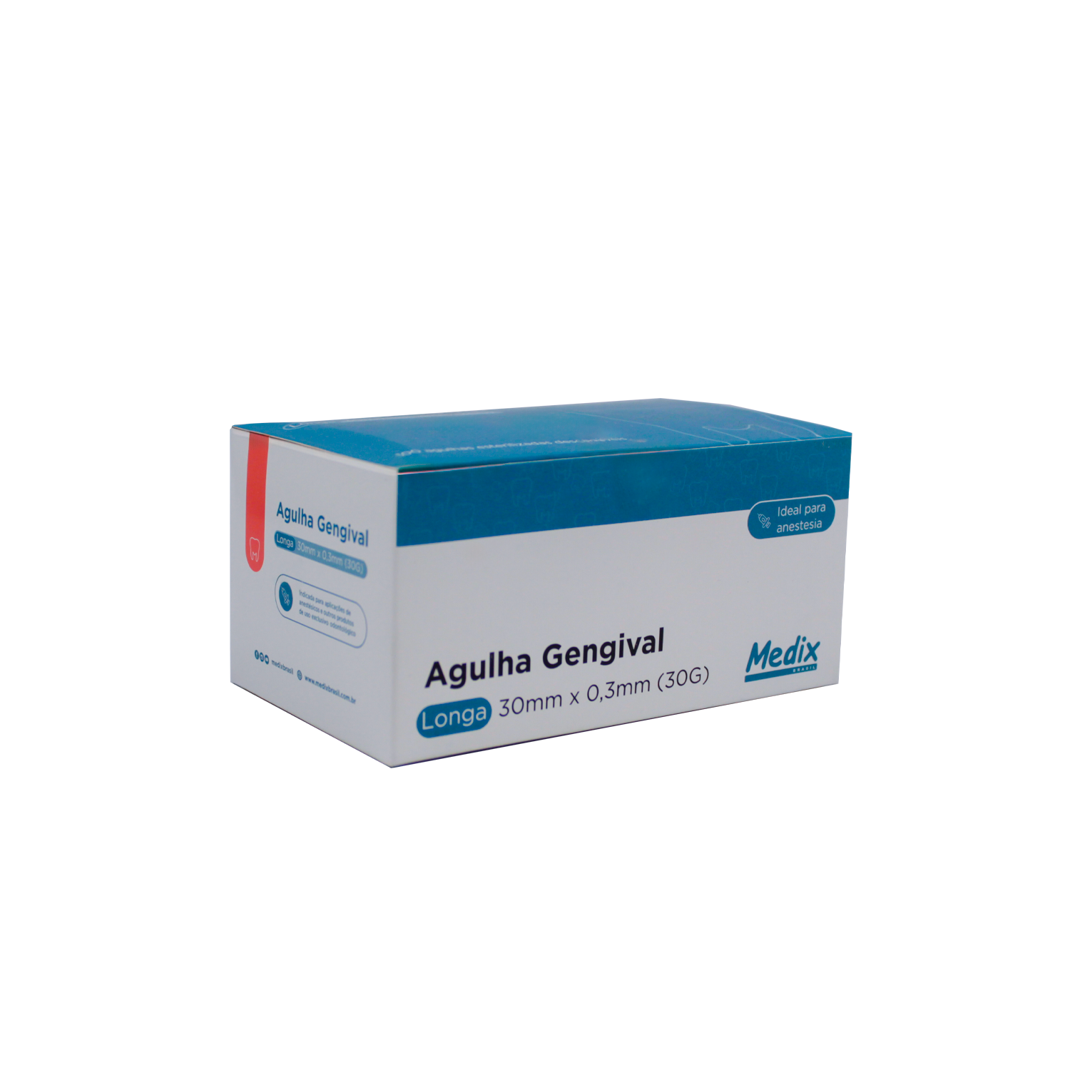 Agulha Gengival 30g Curta C/100 - Medix