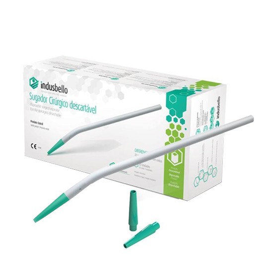 Sugador Cirúrgico Descartável Estéril C/1 Ponta Extra Und - Indusbello