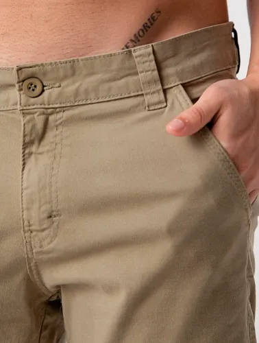 BERMUDA CHINO SARJA C/ELASTANO 05070554 BEGE
